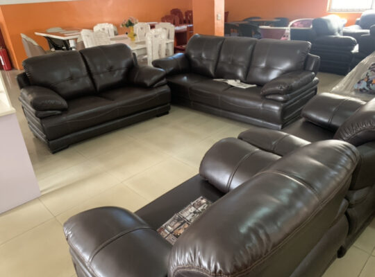 Brown sofa set