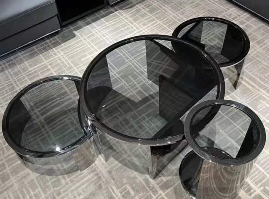 Glass center table